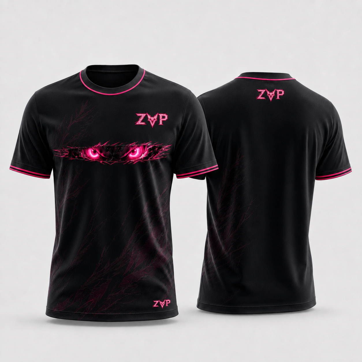 Z.A.P T恤衫 · 黑款 · 正反面完整展示